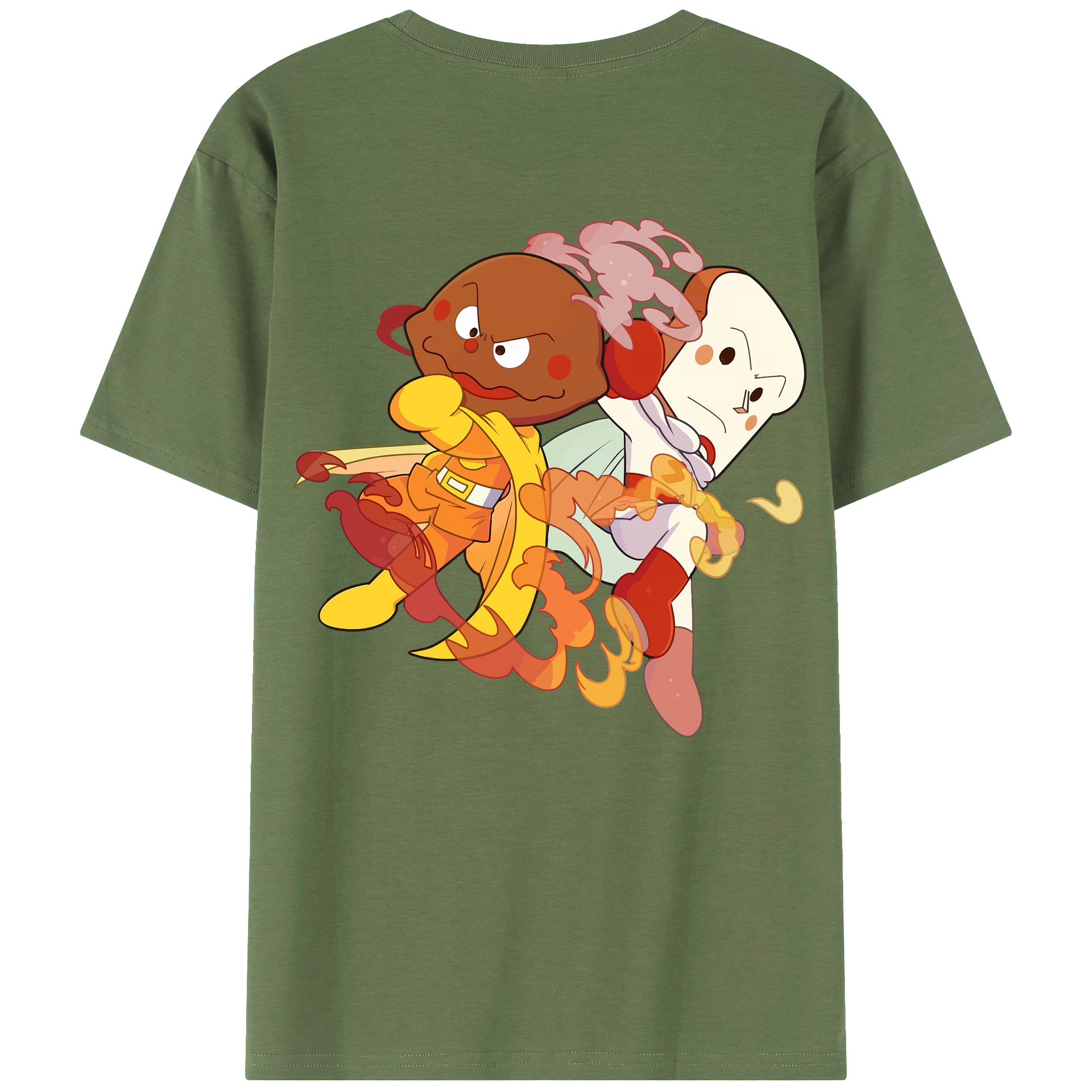 （画像用） アンパンマン Anpanman 綿100％ メンズ半袖Tシャツ（バックプリント） 通気性